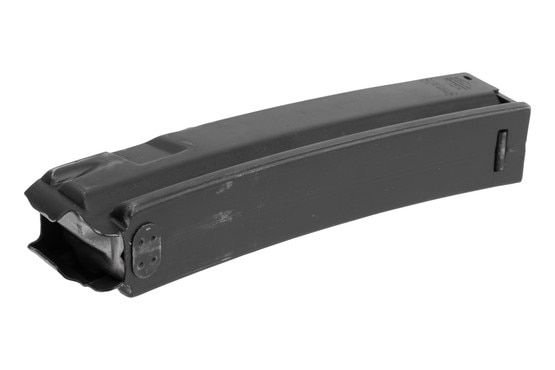 This 20-round 9mm magazine features durable steel construction.